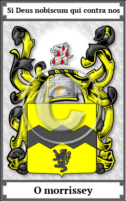 O morrissey Family Crest Download (JPG)  Book Plated - 150 DPI